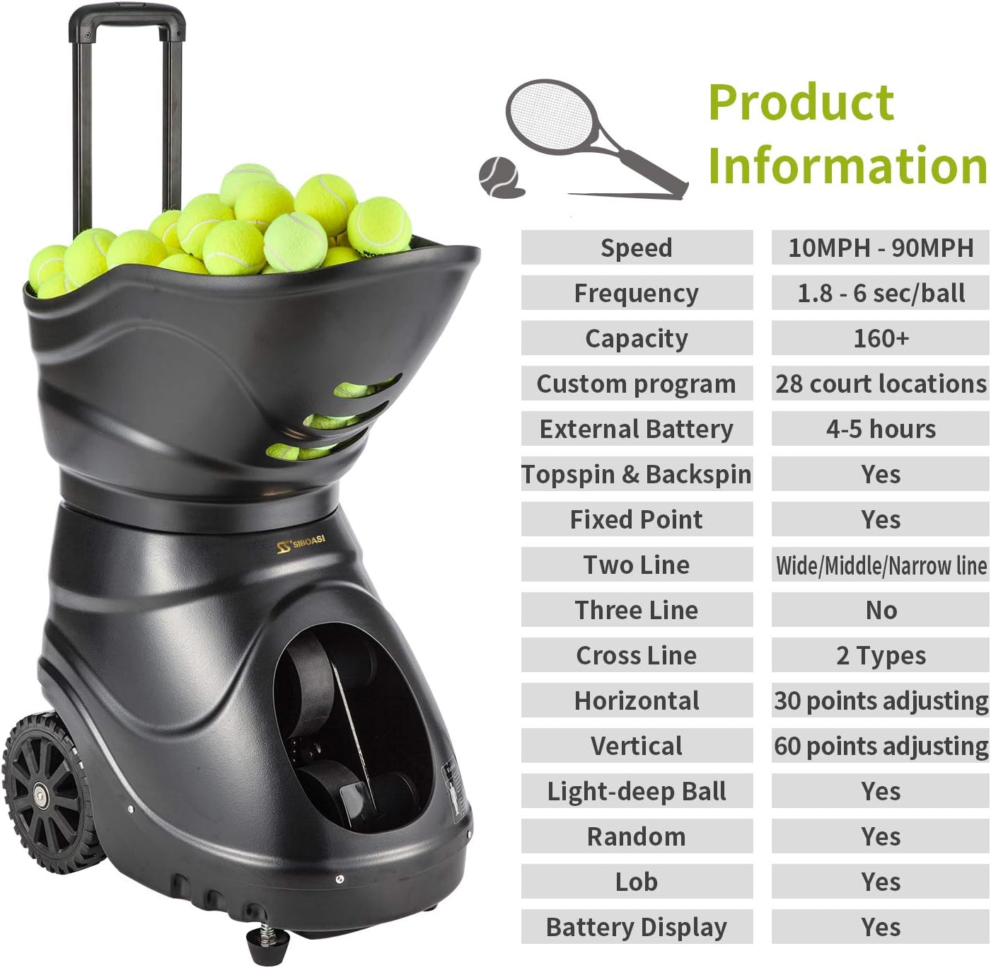 Tennis Ball machine rental in The Woodlands Texas